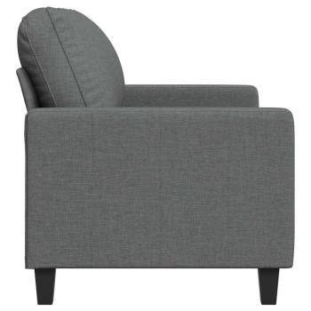 2-Sitzer-Sofa Dunkelgrau 120 cm Stoff