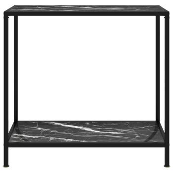 Konsolentisch Schwarz 80x35x75 cm Hartglas