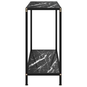 Konsolentisch Schwarz 80x35x75 cm Hartglas