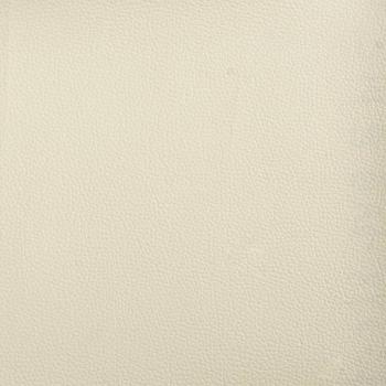 3-Sitzer-Sofa mit Hocker Creme 180 cm Kunstleder