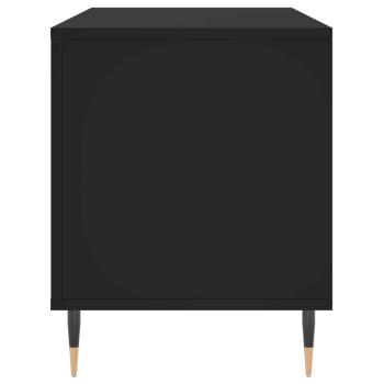 Plattenschrank Schwarz 100x38x48 cm Holzwerkstoff