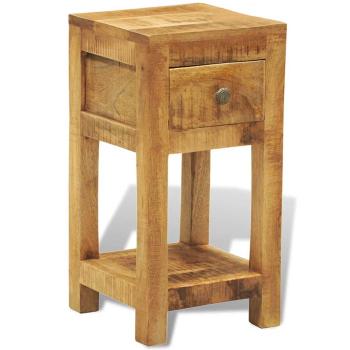 Nachttisch mit 1 Schublade Massivholz Mango