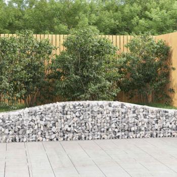 ARDEBO.de - Gabione mit Hochbogen 400x30x40/60 cm Verzinktes Eisen