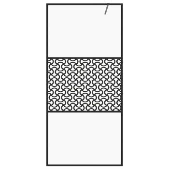 Duschwand f?r Begehbare Dusche mit Klarem ESG Glas 100x195 cm