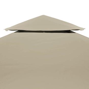 Pavillon-Ersatzdach 310 g/m² Beige 3x3 m