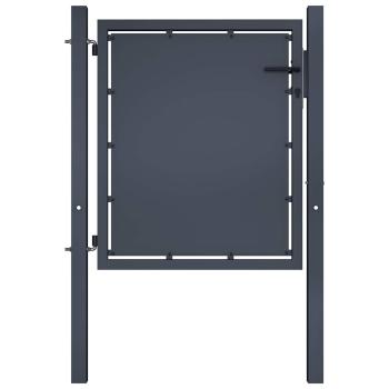 ARDEBO.de - Gartentor aus Stahl 100 x 75 cm Anthrazit
