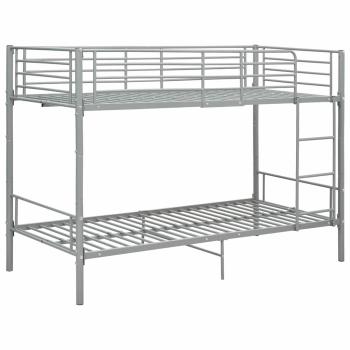 Etagenbett Grau Metall 90?200 cm