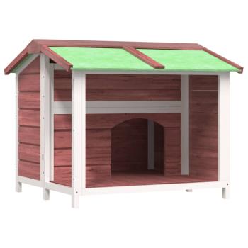 Hundehütte Mokka 96x87x80,5 cm Massivholz Kiefer