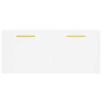 Wandschrank Weiß 80x36,5x35 cm Holzwerkstoff