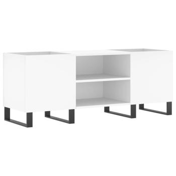 Plattenschrank Wei? 121x38x48 cm Holzwerkstoff