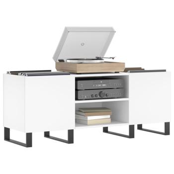 Plattenschrank Wei? 121x38x48 cm Holzwerkstoff