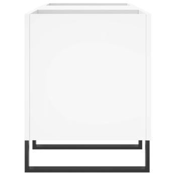 Plattenschrank Wei? 121x38x48 cm Holzwerkstoff
