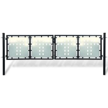 ARDEBO.de - Schwarzes Einzeltor für Zäune 300 x 75 cm