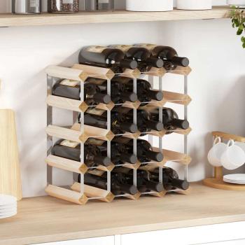 ARDEBO.de - Weinregal für 20 Flaschen Massivholz Kiefer