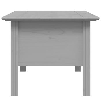 Couchtisch BODO Grau 100x55x46 cm Massivholz Kiefer