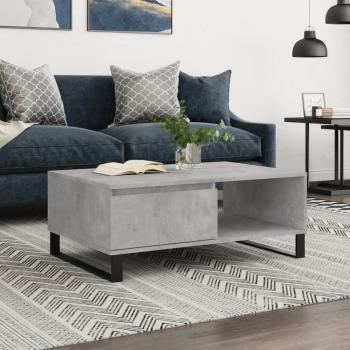 ARDEBO.de - Couchtisch Betongrau 90x60x35 cm Holzwerkstoff