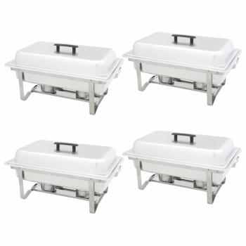 ARDEBO.de - Chafing Dish Set 4-tlg. Edelstahl
