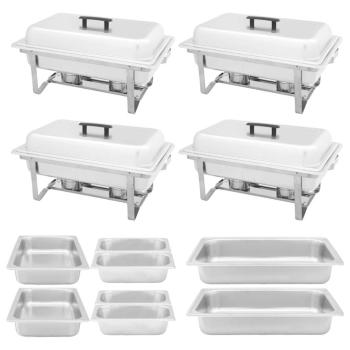 Chafing Dish Set 4-tlg. Edelstahl