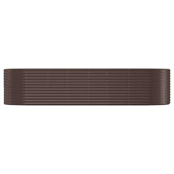 Hochbeet Verzinkter Stahl 322x100x68 cm Braun