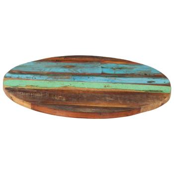 Tischplatte Rund 60 cm 25-27 mm Altholz Massiv