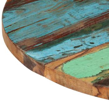 Tischplatte Rund 60 cm 25-27 mm Altholz Massiv