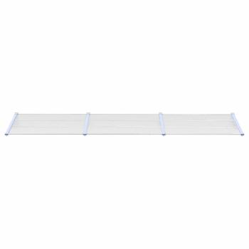 Türvordach Grau und Transparent 358,5x90 cm Polycarbonat