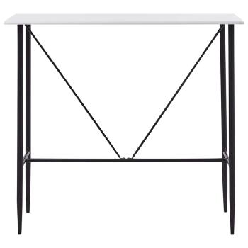 Bartisch Weiß 120 x 60 x 110 cm MDF