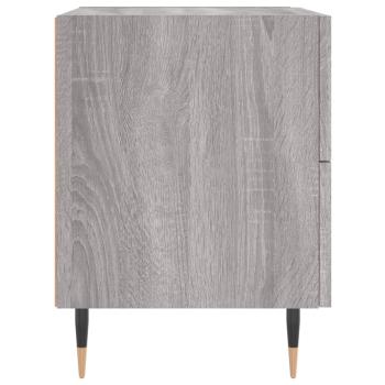 Nachttische 2 Stk. Grau Sonoma 40x35x47,5 cm Holzwerkstoff