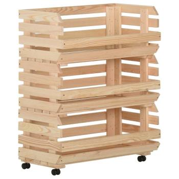 ARDEBO.de - Gem?sewagen 77x30x80 cm Massivholz Kiefer