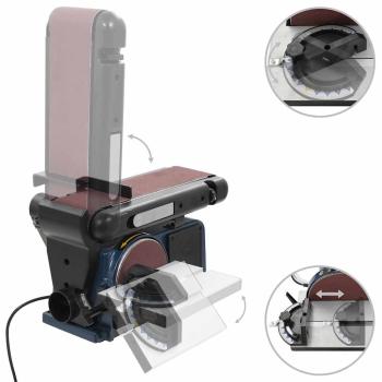 Elektrische Teller- und Bandschleifmaschine 370 W 150 mm