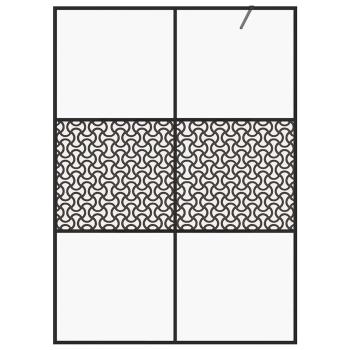 Duschwand für Begehbare Dusche mit Klarem ESG-Glas 140x195 cm