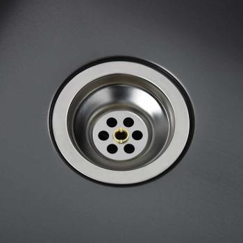 Küchenspüle Schwarz Edelstahl