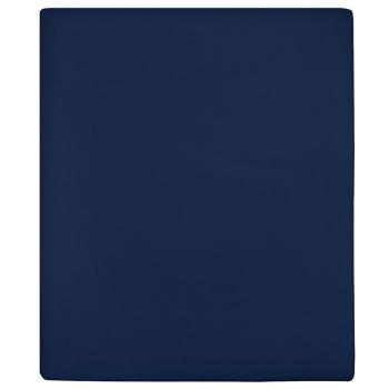 ARDEBO.de - Spannbettlaken 2 Stk. Jersey Marineblau 160x200 cm Baumwolle