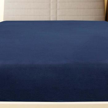 Spannbettlaken 2 Stk. Jersey Marineblau 160x200 cm Baumwolle