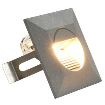 Außenwandleuchten 6 Stk. LED 2 W Silbern Quadratisch