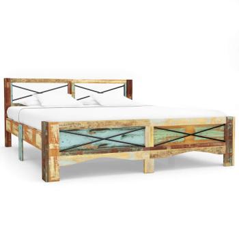 ARDEBO.de - Massivholzbett ohne Matratze Altholz 140x200 cm