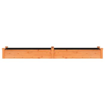 Hochbeet mit Einsatz Braun 240x45x25 cm Massivholz Tanne