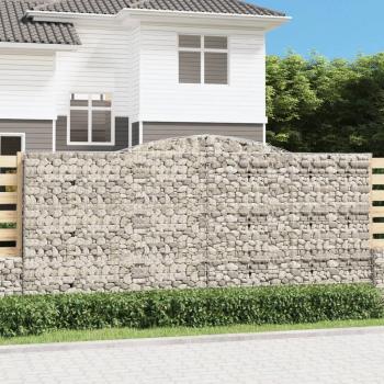 ARDEBO.de - Gabione mit Hochbogen 400x50x180/200 cm Verzinktes Eisen