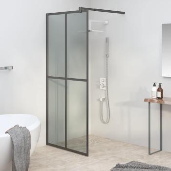 ARDEBO.de - Duschwand f?r Walk-in Dusche 90x195 cm Dunkles Sicherheitsglas
