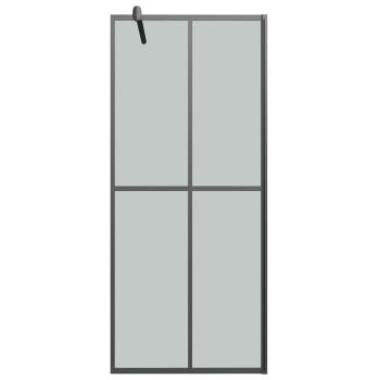 Duschwand f?r Walk-in Dusche 90x195 cm Dunkles Sicherheitsglas