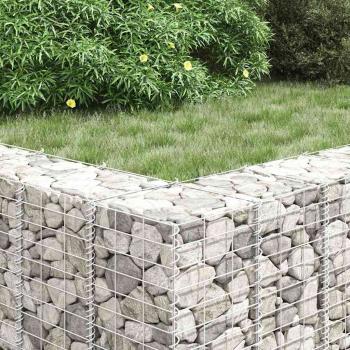 Gabionen-Hochbeete 3 Stk. 30x30x150 cm Eisen