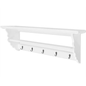 ARDEBO.de - Garderobe MDF Weiß Barocker Stil