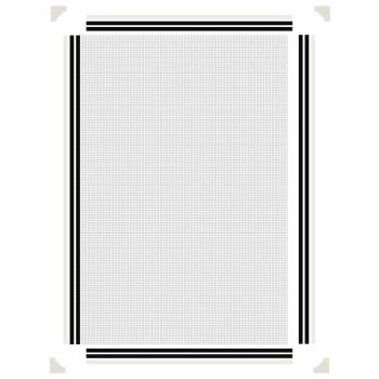 Magnet-Insektenschutz für Fenster Weiß 80x120 cm