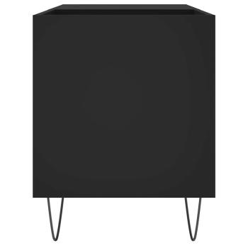 Plattenschrank Schwarz 85x38x48 cm Holzwerkstoff