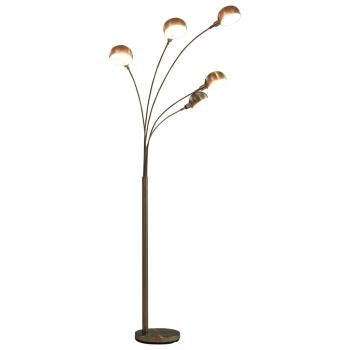ARDEBO.de - Stehlampe 200 cm 5 x E14 Silbern