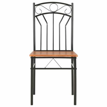 Esszimmerst?hle 2 Stk. Braun MDF