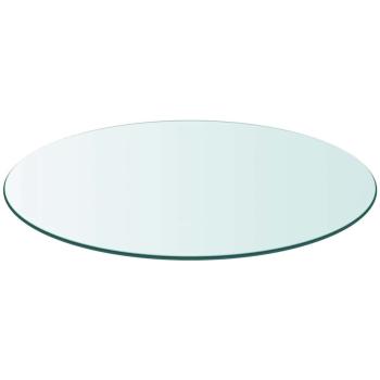 Tischplatte aus gehärtetem Glas rund 700 mm