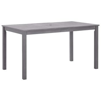ARDEBO.de - Gartentisch Grau 140x80x74 cm Massivholz Akazie