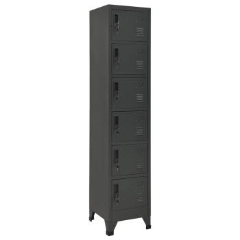 ARDEBO.de - Schlie?fachschrank Anthrazit 38x40x180 cm Stahl