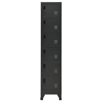 Schlie?fachschrank Anthrazit 38x40x180 cm Stahl
